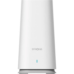 STRONG Atria Wi-Fi Mesh Home 2100 ADD-ON, WLAN pastiprinātājs, paplašinājums, līdz 2100 mbit/s, papildu 100 m2 pārklājums, atkārtotājs vai piekļuves punkts, 2,4 GHz + 5 GHz, 2 x Gigabit LAN, balts