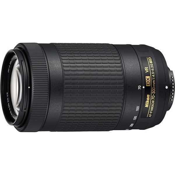 Nikon tālummaiņas objektīvs AF-P DX NIKKOR 70-300mm f/4.5-6.3G ED VR für Nikon DX-Format Schwarz