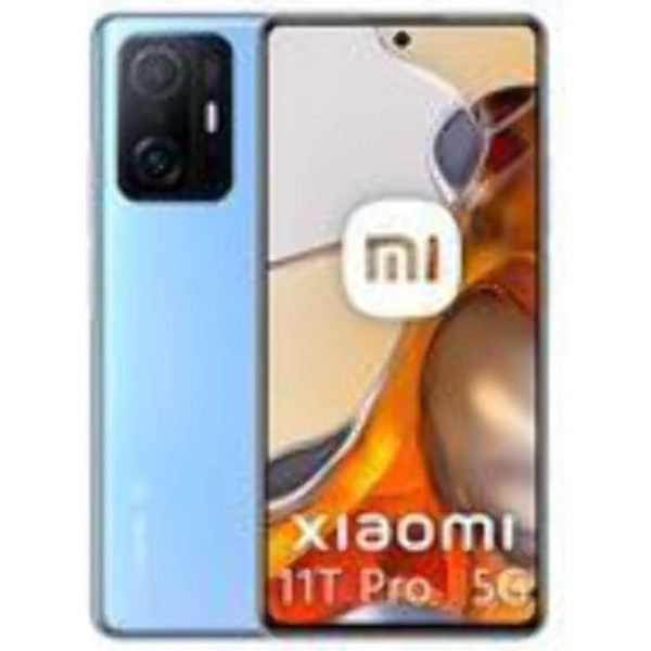 Xiaomi 11T Pro 5G viedtālrunis (8 + 128 GB, 6,67 collu 120 Hz AMOLED displejs un Dolby Vision, 108 MP profesionāla kvalitāte, Qualcomm Snapdragon 888, 120 W Xiaomi Hyper Charge) Zils MZB09JDEU