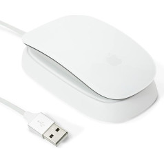 Ascrono - Зарядная станция, совместимая с Apple Magic Mouse 2 - белый - идеальный аксессуар | Может использоваться как зарядная станция, подставка и заря