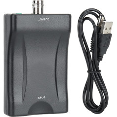 Tiiyee Digital HDMI to BNC Video Converter Black Compatible with PAL NTSC Systems для преобразования DVD-рекордеров, приема BNC-сигналов, видеомагнитофонов, компонентных сигнало