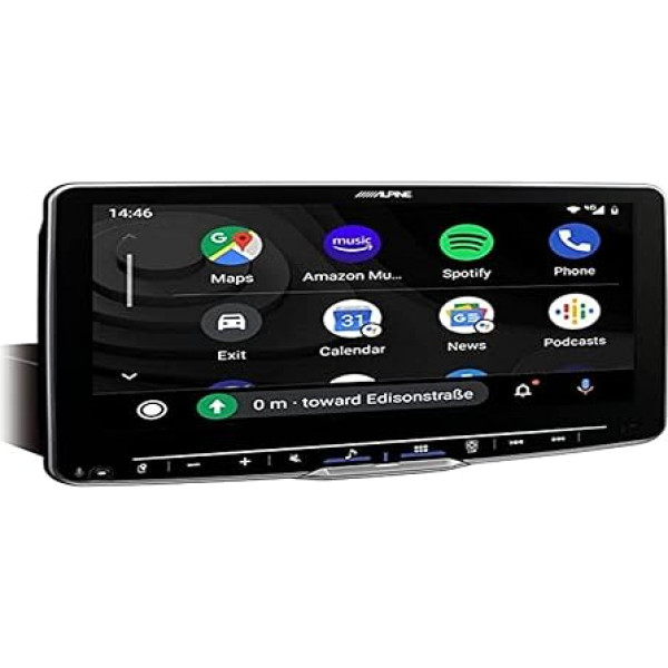 Alpine iLX-F905D autoradio ar 9 collu skārienjūtīgo ekrānu, DAB+, 1-DIN uzstādīšanas korpuss, Apple CarPlay bezvadu un Android Car atbalsts