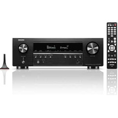 Denon AVR-S770H 7.2 Channel AV Receiver with Dolby Atmos, DTS:X, 6 HDMI Inputs and 1 Output, 8K HDMI, Bluetooth, WiFi, AirPlay 2, HEOS Multiroom, Alexa Compatible