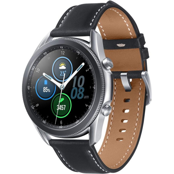 Samsung Galaxy Watch3 viedpulkstenis 45 mm I LTE I Smartwatch Farbe Silber I Stahl [Spāņu versija]