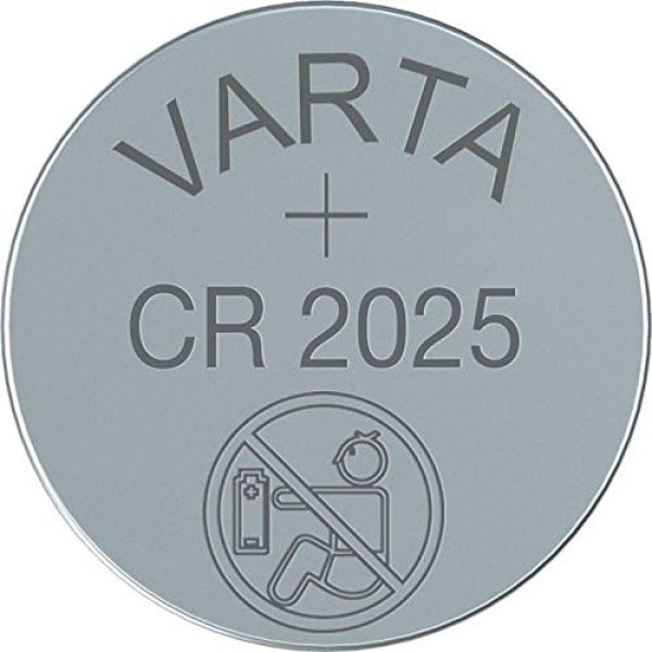 Varta CR 2025 pogu baterija (20 gab. iepakojumā)