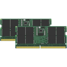 Kingston 32GB (2x16GB) DDR5 4800MT/s DIMM moduļu komplekts 32GB (2x16GB) KCP548US8K2-32 Galda datoriem paredzēta atmiņa