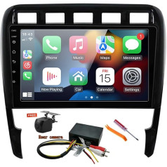 XISEDO Android 10.0 autoradio 9 collu autoradio, auto navigācija, RAM 2G ROM 32G, auto stereo ar 1024 x 600 skārienjūtīgo ekrānu Porsche Cayenne (2003-2010) (ar optisko šķiedru dekoderi)