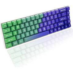 PBT Keycaps Dye Sublimation Process Not Oily Green to Purple Gradient Keycaps for MX Switch Mechanical Keyboards (135 Keycaps, Magic)