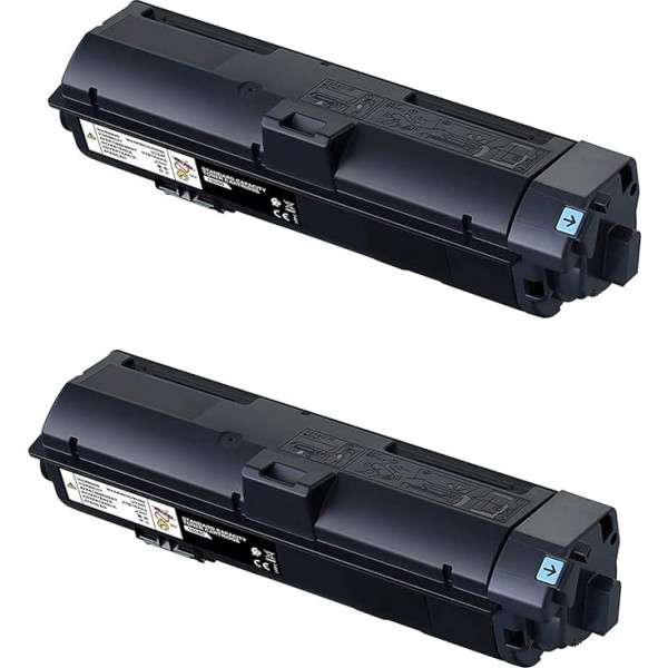 DogePro 2 tonera kasetņu komplekts, kas saderīgs ar Epson M320H (melns, 6100 nospiedumu)