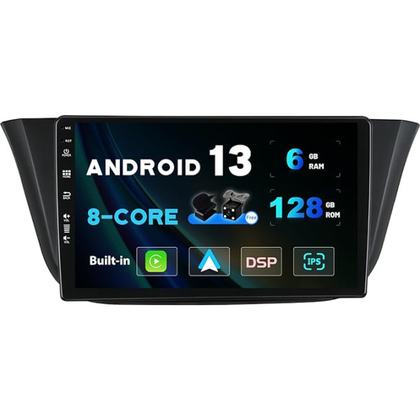 BXLIYER Android 12-6G+128G - IPS auto radio piemērots Iveco Daily VI (2014-2021) - Iebūvēts Carplay/Android Car/DSP - LED kamera + MIC - DAB stūres vadība WiFi Fast Boot 360-CAM - 2 DIN 9 collas