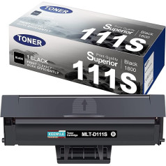 KEENKLE MLT-D111S D111L saderīgs ar Samsung Xpress m2070w toneris D111S MLTD111S melns priekš Samsung Xpress M2070 M2026w M2070fw M2026w M2026 M2026 M2020w M202020w M202020 M2070f M202020f M202020 2w 2w M2022 (melns)