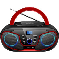 Silva Schneider MPC 19.4 USB CD radio FM AUX, CD, USB Black,Red, 1901851