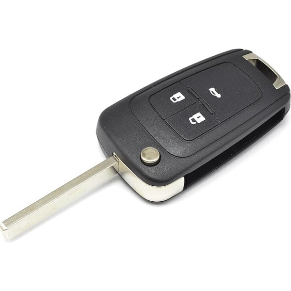 Auto-Schlosser-3-Tasten-Fernbedienung Flip Folding Schlüssel Fob Shell Schutzhülle mit mit Schlüssel Klinge für Opel Vauxhall Insignia Astra Mokka Schlüssel