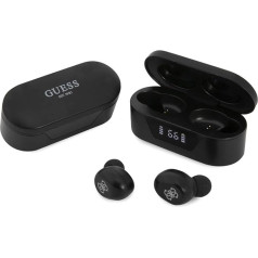 GUESS Bluetooth austiņas GUTWST31EK TWS + dokstacija Black