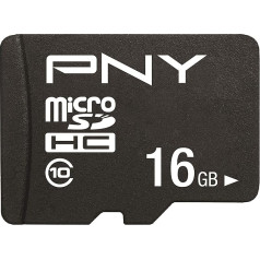 PNY Performance Plus microSDHC 10. klases karte - 16 GB