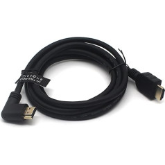 AWADUO 8K HDMI 2.1 kabelis no vīrišķā uz vīrišķo ar 90 grādu labo leņķi, īpaši ātrdarbīgs HDMI 8K@60Hz 4k@120Hz, HDMI 2.1 kabelis, saderīgs ar monitoru/projektoru/HDTV (1.8M)