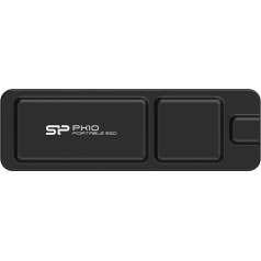 SP Silicon Power Silicon Power 4TB PX10 USB-C 3.2 Gen 2x2 portatīvais SSD (melns), SP040TBPSDPX10CK