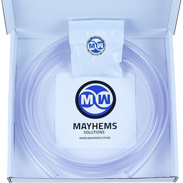 Mayhems Ultra caurspīdīga caurule V2 7/16 collas ID 5/8 collas OD 11/16 mm 3 metri