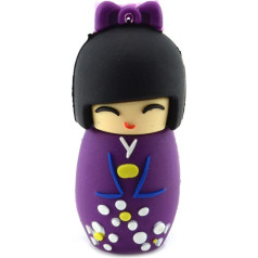 AreTop Cle USB 64 Go Clef USB Poupée Japonaise USB 2.0 Fantastiskais USB 2.0 zibatmiņas diskdzinis atmiņas kompaktdisks (64GO, violets)