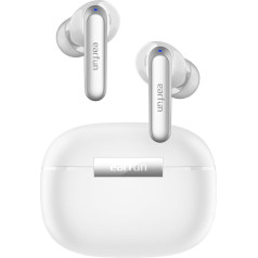 EarFun Air 2 Kabellos Bluetooth Kopfhörer In Ear, Hi-Res Audio, LDAC, 10mm Woll-Audiotreiber, EQ, 4 HD-Mikros Anrufe, Bluetooth 5.3, Multipoint, 40 Std Lange Akku, Kabelloses Laden, Spielmodus, IPX7