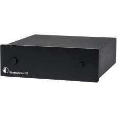 Pro-Ject BT Box S2, audiofilu audio uztvērējs ar aptX bezvadu audio straumēšanu (melns)