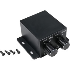 Auto audio jaudas pastiprinātājs Home Sub Bass Power Amplifier Stereo audio pastiprinātājs Auto pastiprinātāja uztvērējs Auto pastiprinātājs Audio ar basa un augstu frekvenču regulēšanu, melns