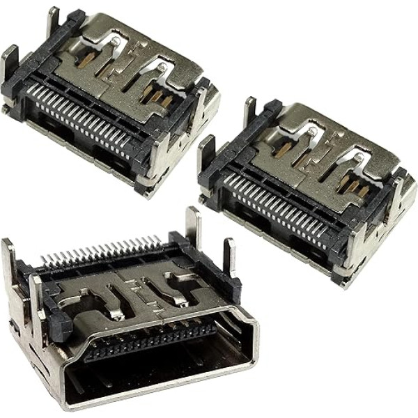 AERZETIX - C43831-3er - Rinkinys - HDMI - 19 kontaktų - A tipo moteriškas - Lituojamas - SMT - Montavimas
