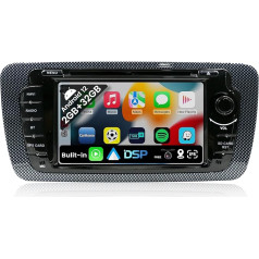 JOYX Android 12 autoradio piemērots Seat Ibiza (2009-2013) - GPS 2 DIN - atpakaļgaitas kamera MIC Canbus Free - [2G + 32G] - 7 collas - atbalsta stūres vadību 4G WiFi BT5.0 DAB Carplay Android