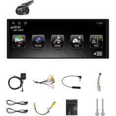 Autoradio 1 DIN 6,9 Zoll Multivides autoradio Stereo Video Skārienjūtīgais ekrāns MP5 atskaņotājs GPS Bluetooth IPS Android 8.1 RAM 1+16G WiFi mit Android USB DVR