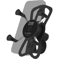 RAM MOUNTS X-Grip RAP-460-UN7U maza izmēra mobilā tālruņa turētājs ar RAM Tough Strap stūres pamatni