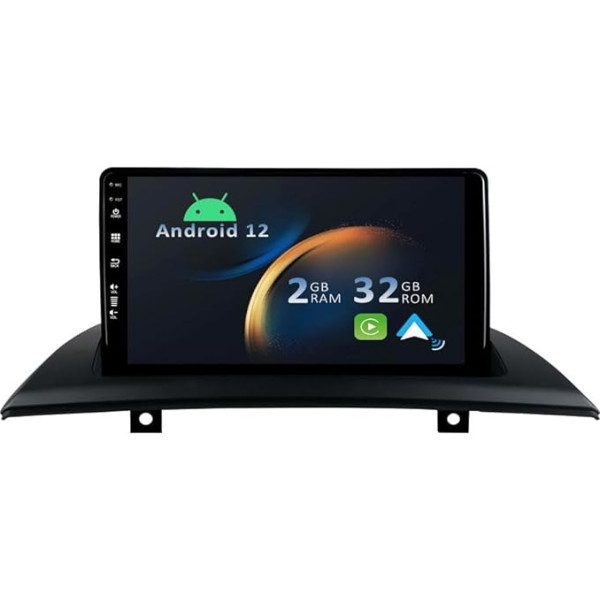 YUNTX Android 11 IPS autoradio BMW X3 E83 (2004-2012) [Iebūvēta bezvadu CarPlay/Android Car/GPS] Aizmugurējā skata kamera DAB/Stūres vadības pults vadība/Mirror Link/Bluetooth 5.0/2 Din/USB/RDS /WiFi