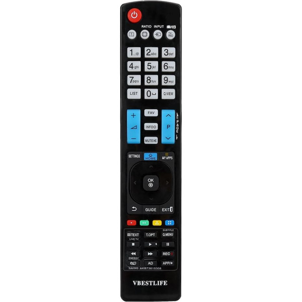 Fosa Tālvadības pults AKB73615306 priekš LG Smart TV, universāla AKB73615309, AKB72615379, AKB72914202, AKB72615379, AKB72914202 tālvadības pults nomaiņa