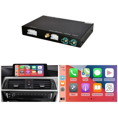 Retrofit komplekts dekoders ar bezvadu CarPlay un Android Car Mirrorlink navigācijas sistēmu BMW 1 3 5 6 7 sērijas 2008-2012 X1 X3 X5 X6 CIC sistēmai E70 E71 F25 E84 2009-2015 gads (neder F20 f30)