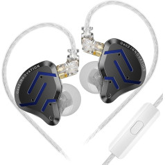 KZ ZSN Pro 2 In-Ear monitori, KZ vadu austiņas austiņas ar hibrīda 1ba 1dd draiveriem, augstas precizitātes mūziķu austiņas ausīs ar nesajaucamu kabeli spēlēm