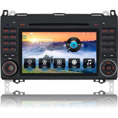 [Android 13.0 4GB+64GB 2.0Ghz] Autoradio für Mercedes, CAWELL 2 DIN 7 Zoll Bildschirm kompatibel mit Mercedes-Benz A-Klasse W169/B-Klasse W245/Viano/Vito W639/Sprinter W906 Radio, mit CARPLAY