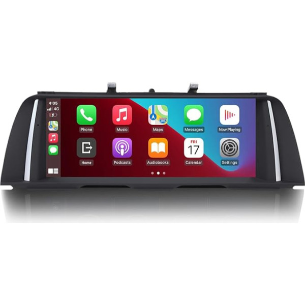 Ninetom 10,25 collu autoradio, Apple CarPlay/Android Car/Mirrorlink/GPS 2010-2012 BMW 5 Series F10/F11 ar CIC skārienjūtīgo ekrānu, GPS navigācija automašīnai, integrēts DSP