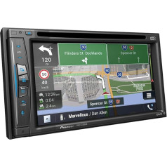 Pioneer AVIC-Z730DAB multivides centrs, navigācija, Wi-Fi, 6,2 collu skārienjūtīgais ekrāns, viedtālruņa savienojums, Bluetooth, Apple CarPlay, brīvroku sistēma, 2 USB, DAB/DAB+ digitālais radio, 13 joslu grafiskais ekvalaizers