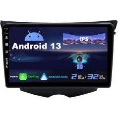 SXAUTO Android 13 IPS auto radio Hyundai Veloster FS (2011-2017) - Iebūvēts CarPlay / Android Car - Bezmaksas atpakaļgaitas kamera - 2G + 32G - DAB Fast Boot WiFi DSP BT - 2 DIN 9