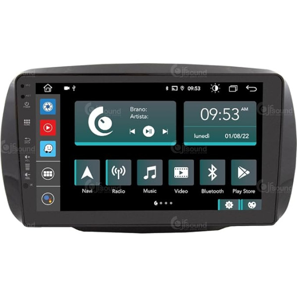 Personalizēts auto radio Smart Standard ar Tom Tom Navigator Android GPS Bluetooth Bluetooth WiFi USB DAB+ Touchscreen 9 collu 8Core Carplay Android Car