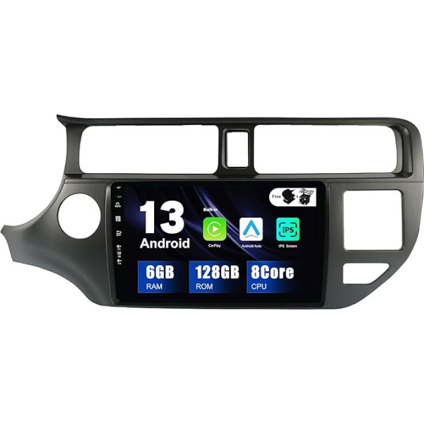 SXAUTO - 6G + 128G - Android 12 IPS auto radio Kia K3 Rio (2011-2015) - Iebūvēts Carplay/Android Car/DSP - LED kamera + MIC - DAB stūres vadības pults vadība Ātrā 360-CAM WiFi AHD - 2 DIN 9 collas