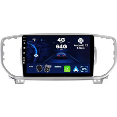 BXLIYER Android 12 IPS Auto Radio piemērots KIA Sportage4 KX5 (2016-2018) - 4G+64G - Iebūvēts DSP/Carplay/Android Car - LED kamera + MIC - 9 collu 2 DIN - Vadāms no stūres DAB 360-Camera