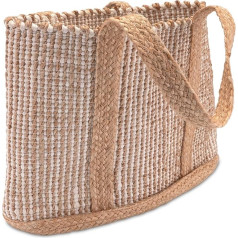 Decorasian Jute Shopping Bag - Jute Bag - Boho Style Shopping Bag - Ibiza Bag