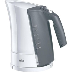 Braun Household MultiQuick 5 WK 500 WH Wasserkocher - 3000 Watt Teekocher mit Schnellkochsystem kocht Wasser in 35 Sekunden, Anti-Kalk Filter, Abschaltautomatik, 1,7 Liter, Weiß