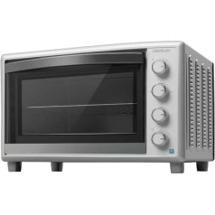 Cecotec Tischkonvektionsofen 60 Liter Bake&Toast 6090 White Gyro. 2200 W, Innenbeleuchtung, 12 Funktionen, Temperatur bis zu 230°C, Doppelglastür, Inklusive Drehspieß