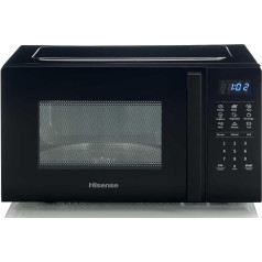 Hisense H20MOB4HG Mikroviļņu krāsns ar elektronisko vadību, ietilpība 20 litri, jauda 700 W, grila jauda 900 W, LED displejs, skārienvadība, grila funkcija, krāsa: sudraba