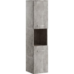 Montreal Bathroom Cabinet 131 cm Concrete - Tall Cabinet Bathroom Cabinet, Furniture