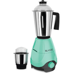 BLAAZE 220V 600W Blender Grinder with 2 Jars - Perfect for Dry and Wet Grinding - Dosa Dough, Indian Curry Spices, Coconut Chutney Grinding, Mixing (Tiffany Blue)