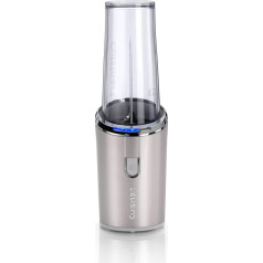 Cuisinart Wireless Smoothie Maker for Smoothies and Shakes On-the-Go with BPA-Free Plastic Drinking Cup and Secured Knife, Silver, RPB100E, Pearl