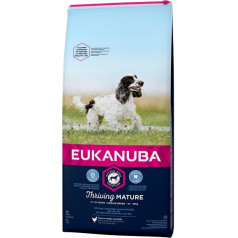 Eukanuba Dry food for dogs - Eukanuba Mature and Senior Medium, Chicken, 15 kg