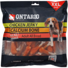 Ontario Treats for dogs : Ontario Chicken Jerky & Calcium Bone, 500 g